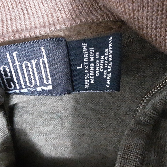 BELFORD Men L 100% Extra Fine Merino Wool - Picture 10 of 10